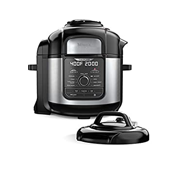 Ninja Foodi Deluxe XL, 9-in-1 Pressure Cooker, Black/Silver